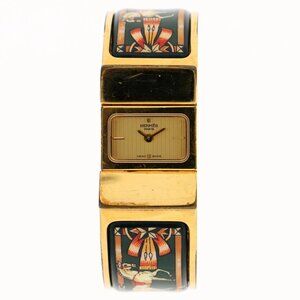 HERMES Watches LO1.201 Gold Plated Quartz